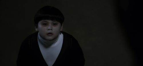 Masked evil ghost at school